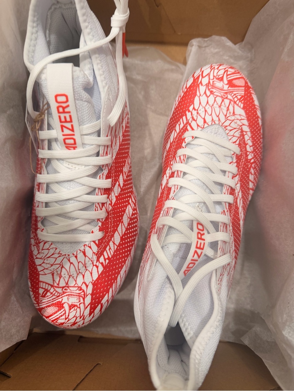 adidas Men’s Athletic Shoes White and Red